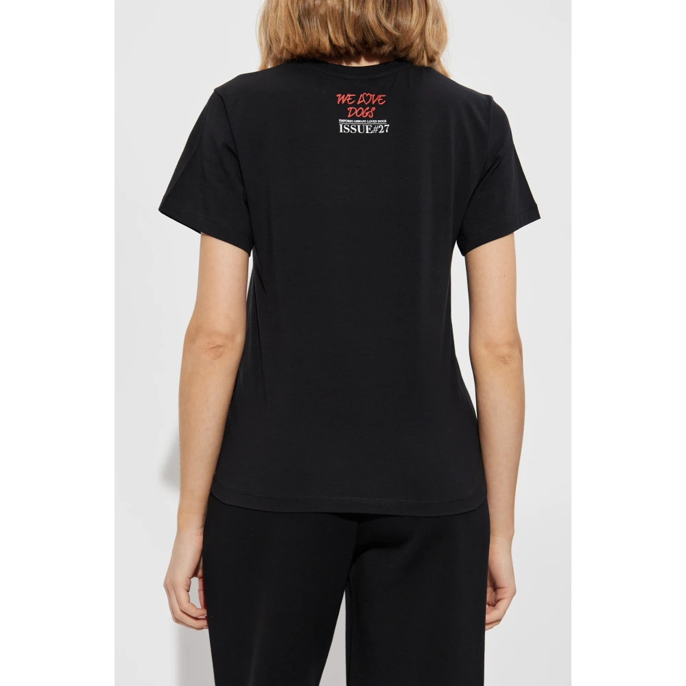Emporio Armani T-shirt uit de collectie Black Dames