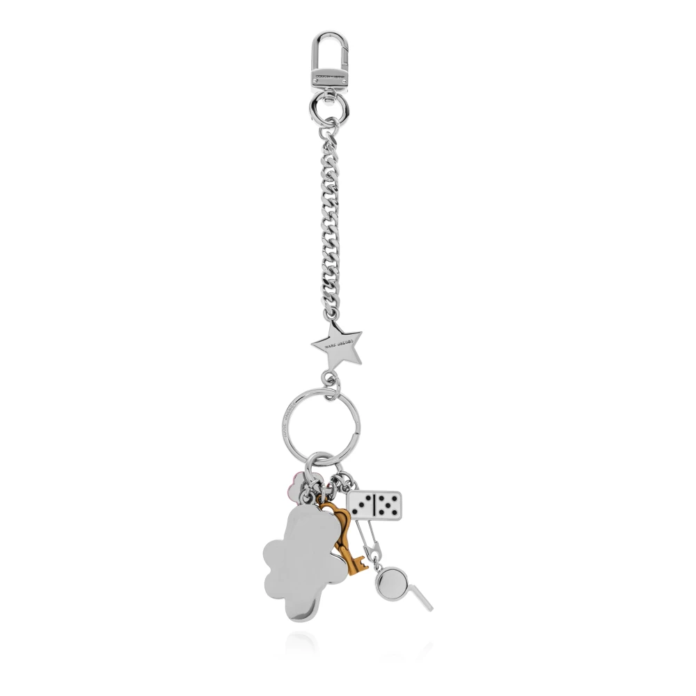 Marc Jacobs Messing sleutelhanger Gray Dames