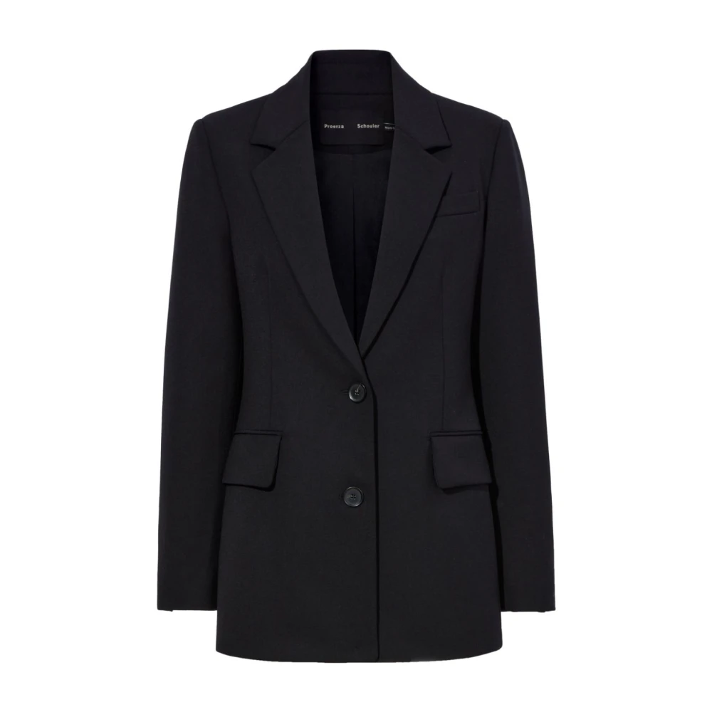 Proenza Schouler Tropische Wol Eva Jas Black Dames
