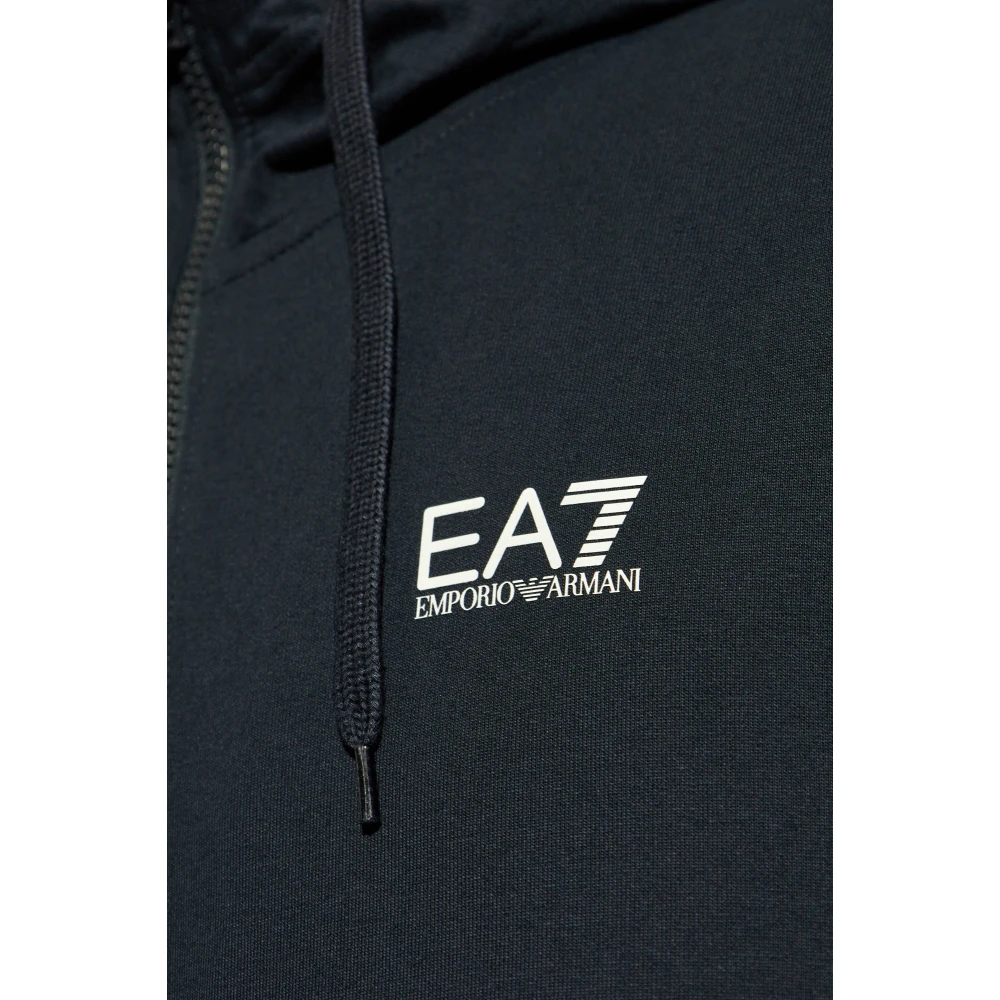 Emporio Armani EA7 Zip-up Sweatshirt Blue Heren