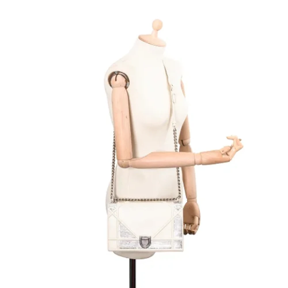 Dior Vintage Pre-owned Leather dior-bags White Dames