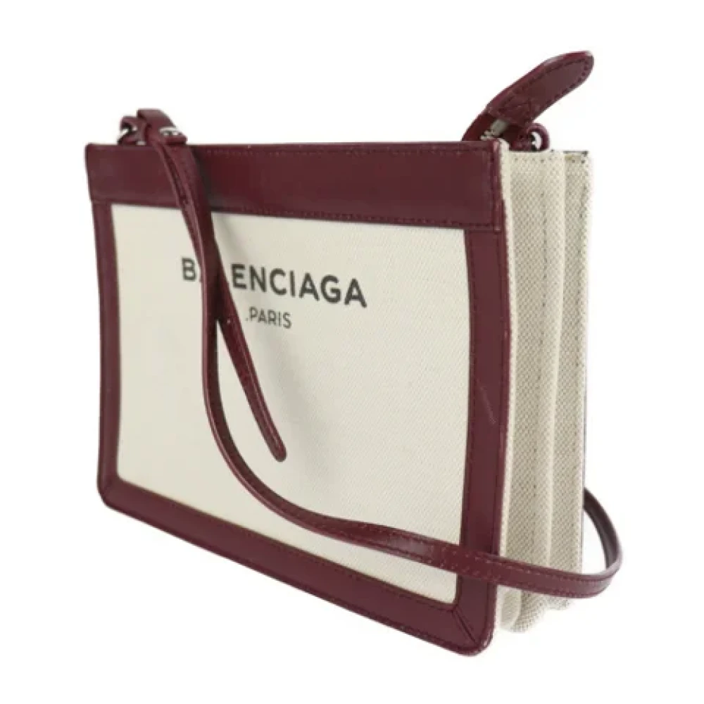 Balenciaga Vintage Pre-owned Fabric balenciaga-bags Beige Dames