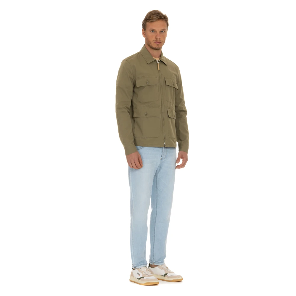 Belstaff Groene Outdoor Katoenen Jas Green Heren