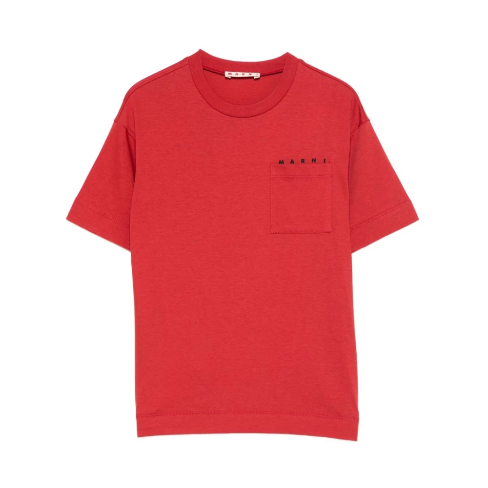 Marni Unisex Red Crew Neck T-Shirt