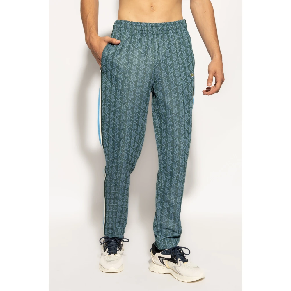 Lacoste Sweatpants met monogram Green Heren
