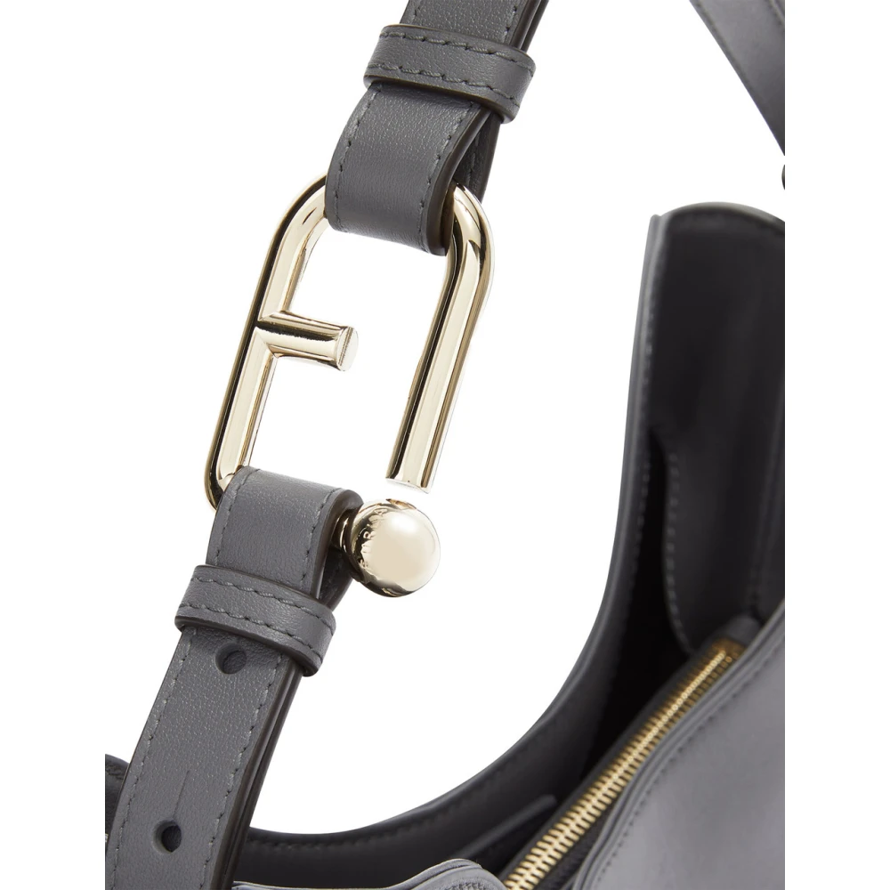 Furla Nuvola Hobo Tas Black Dames