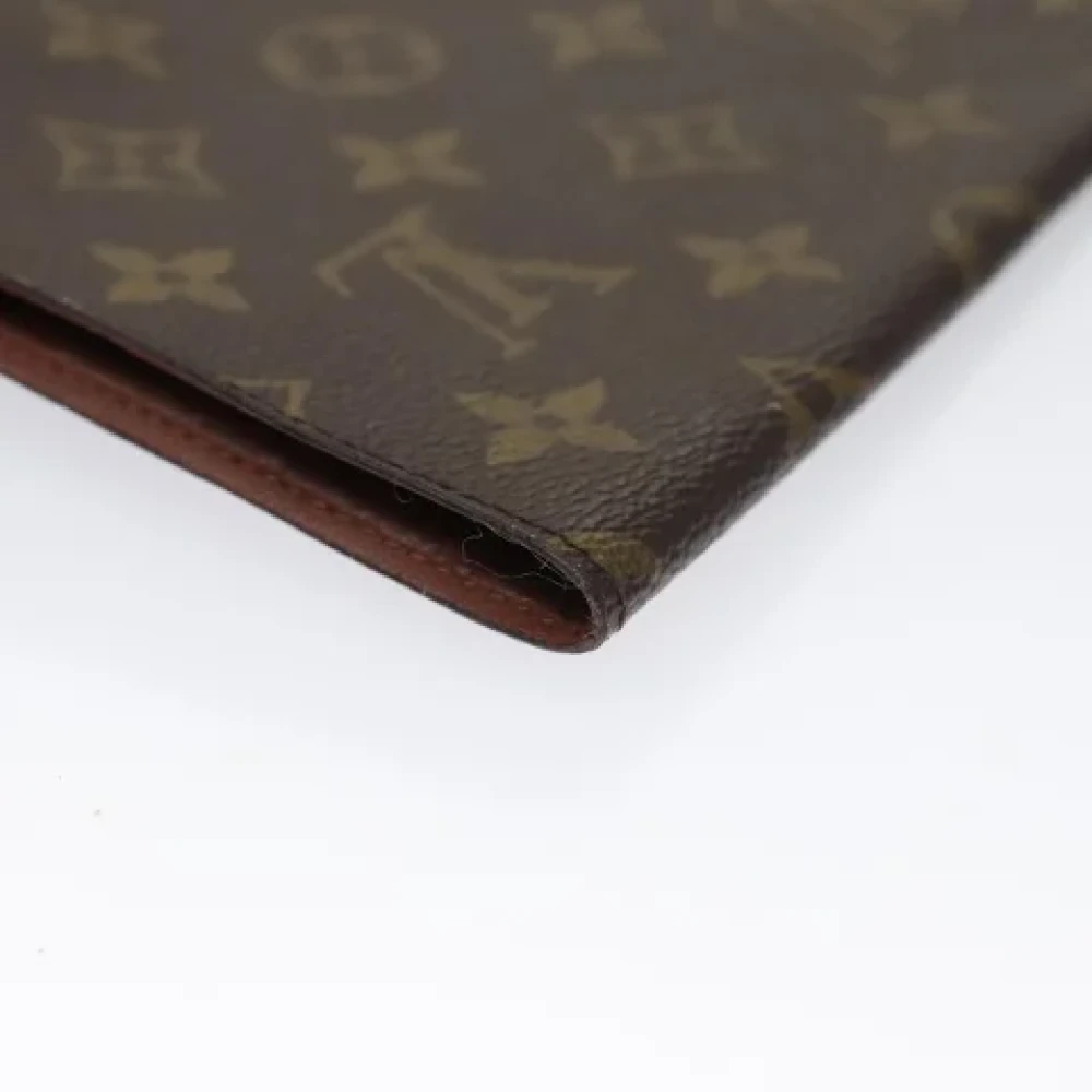 Louis Vuitton Vintage Pre-owned Canvas clutches Brown Dames