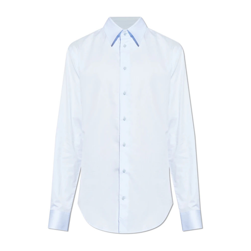 Emporio Armani Mannelijk Blauw Klassiek Overhemd