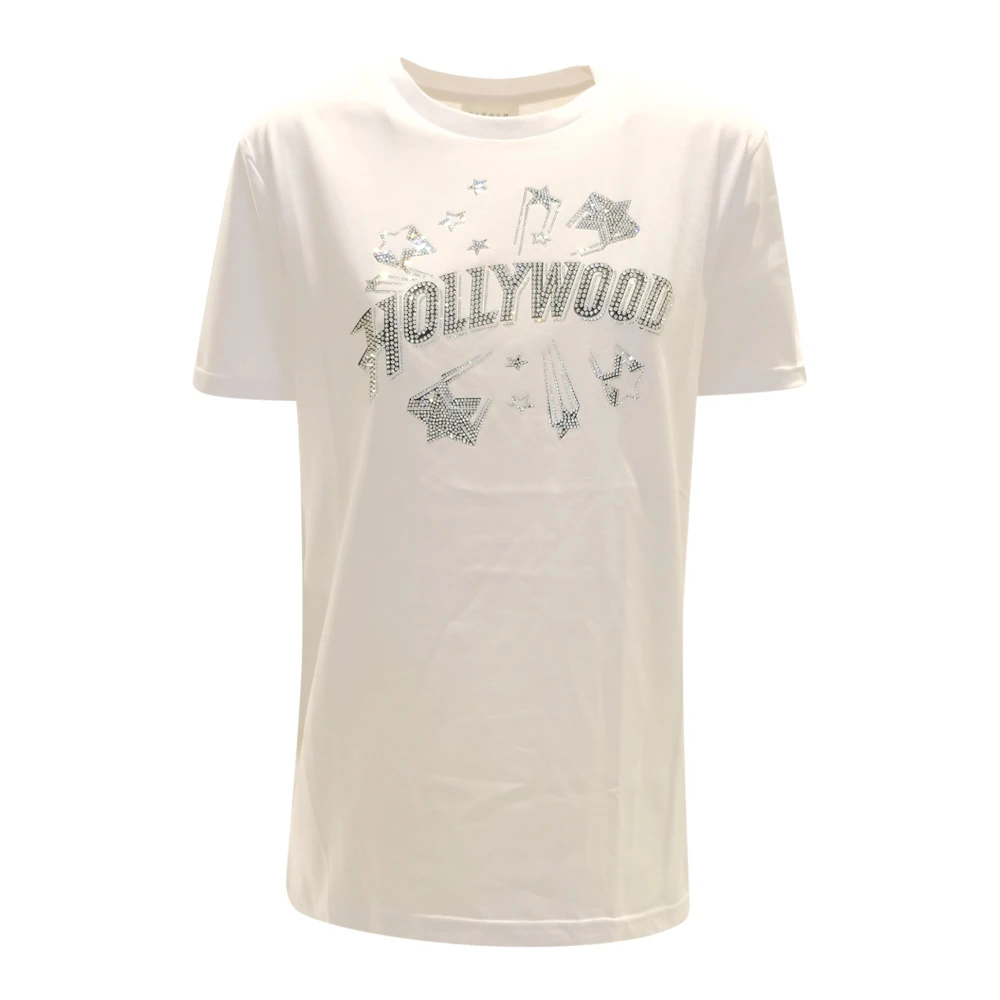 P.a.r.o.s.h. Wit Katoenen T-Shirt Colly Fw23 24 White Dames