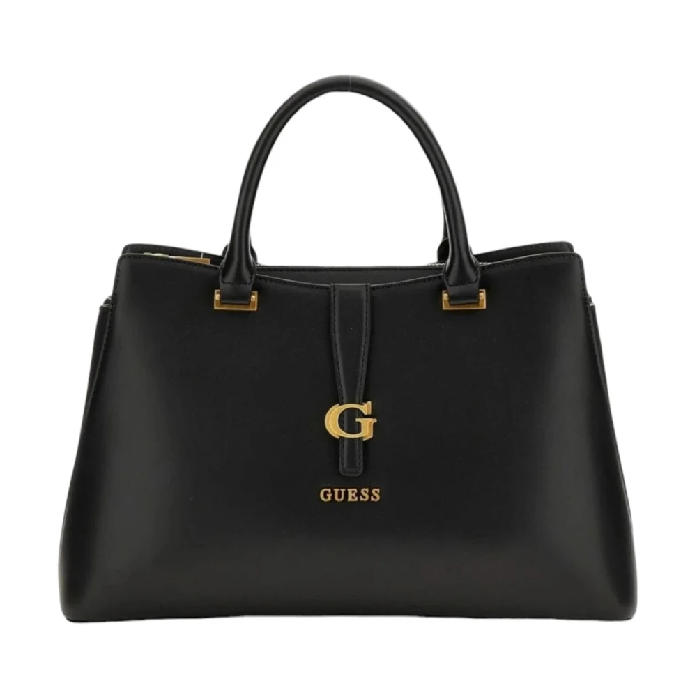 Guess Zwarte Eenvoudige Handtas met Ritssluiting Black Dames