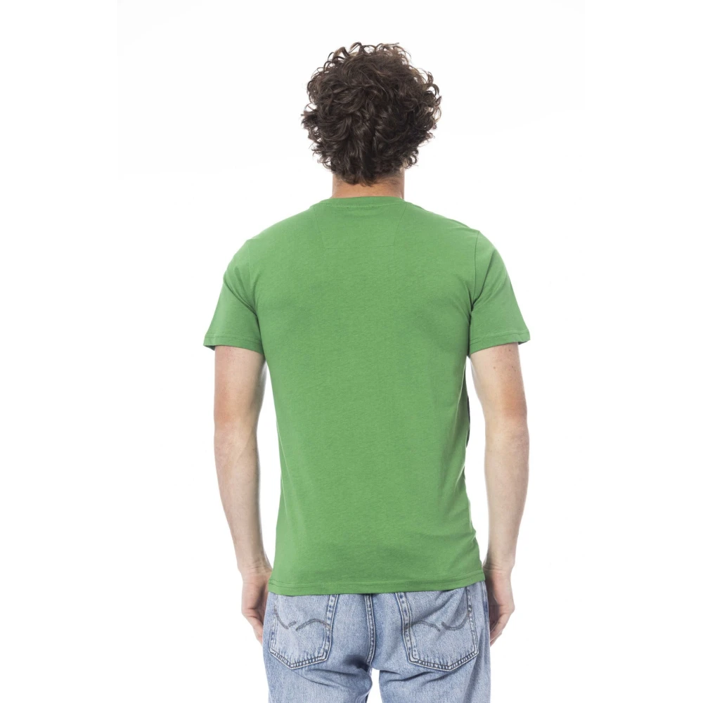 Cavalli Class Logo Print Korte Mouw T-shirt Green Heren