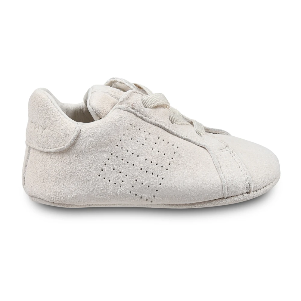 Givenchy Ivory Läder Sneakers med 4G Motif Beige, Unisex