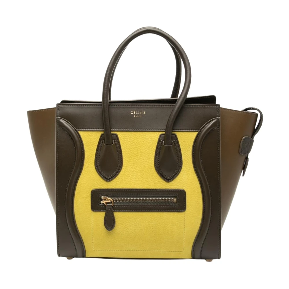 Celine Vintage Women's Pre-Owned Structured Leather Handbag