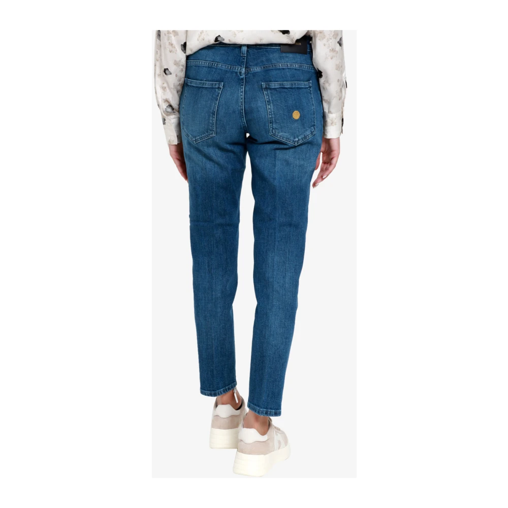 Don The Fuller Delavé Denim Jeans met Slim Fit Blue Dames