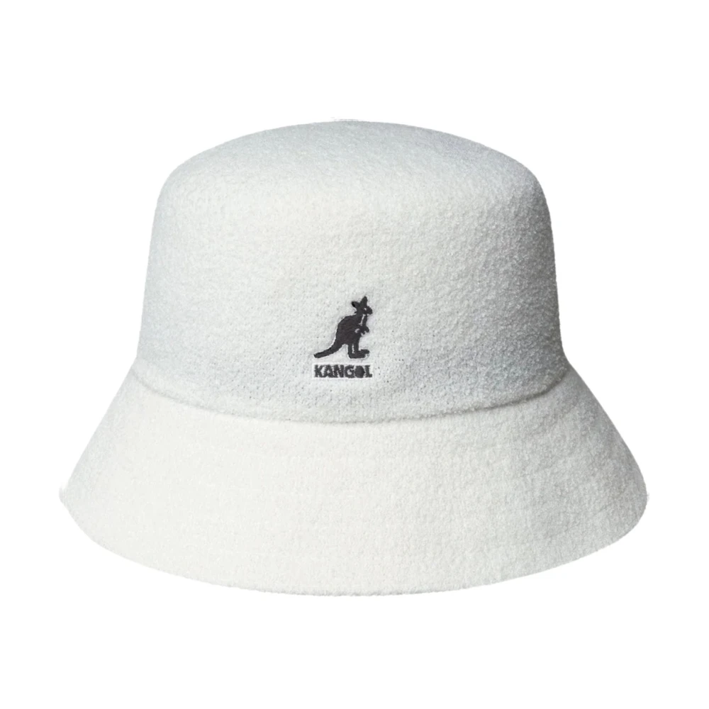 Kangol Women's White Accessories, M, Cotton Bucket Hat Unisex