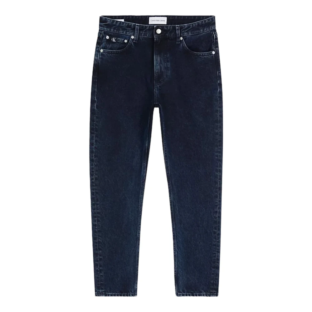Calvin Klein Jeans Donkere denim jeans met relaxte pasvorm voor heren Blue Heren