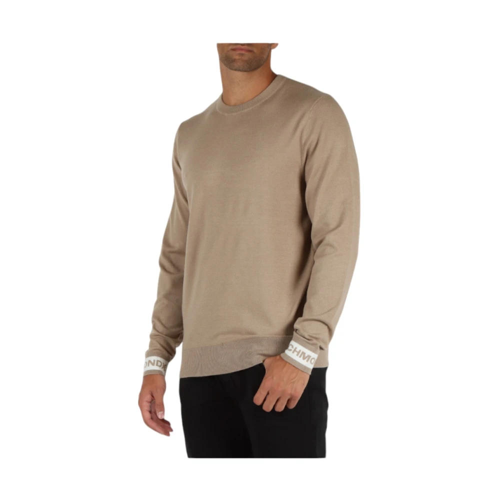 John Richmond Stijlvolle Gebreide Mix Top Beige Heren