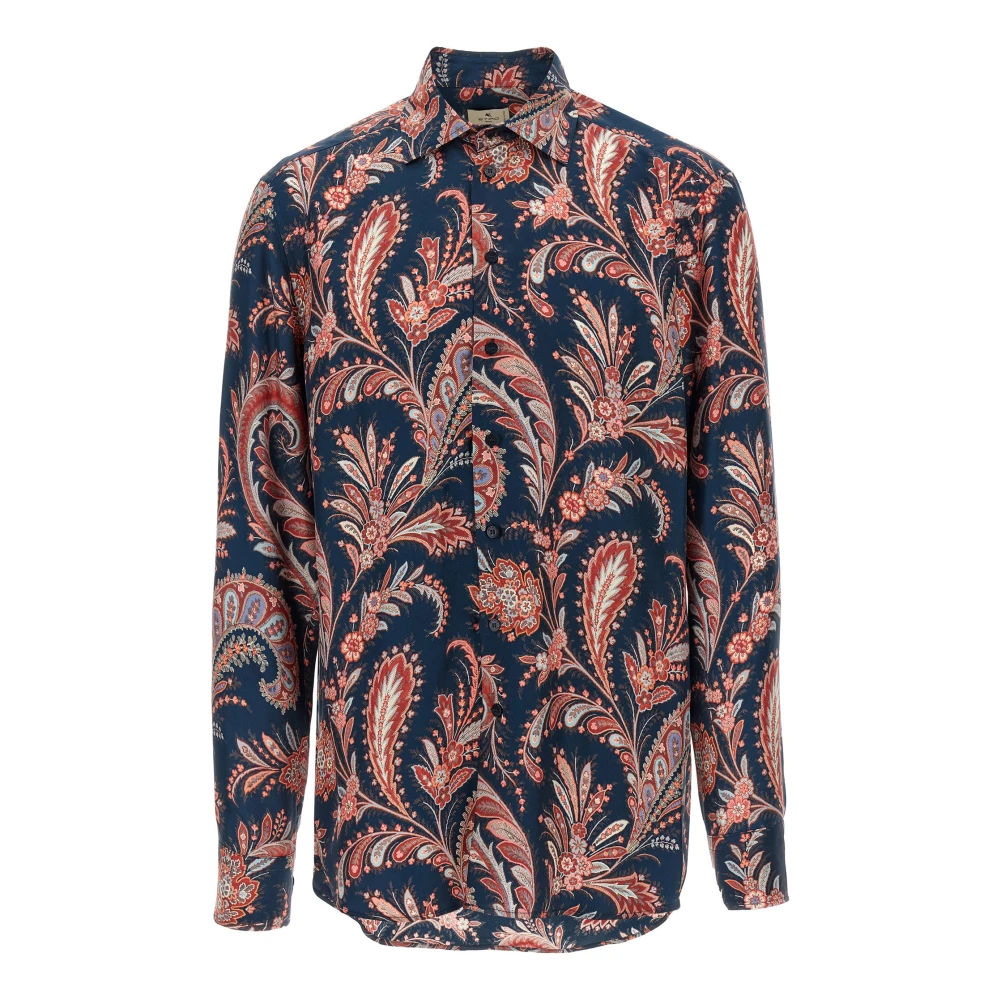 Etro Men's Paisley Ramage Silk Shirt