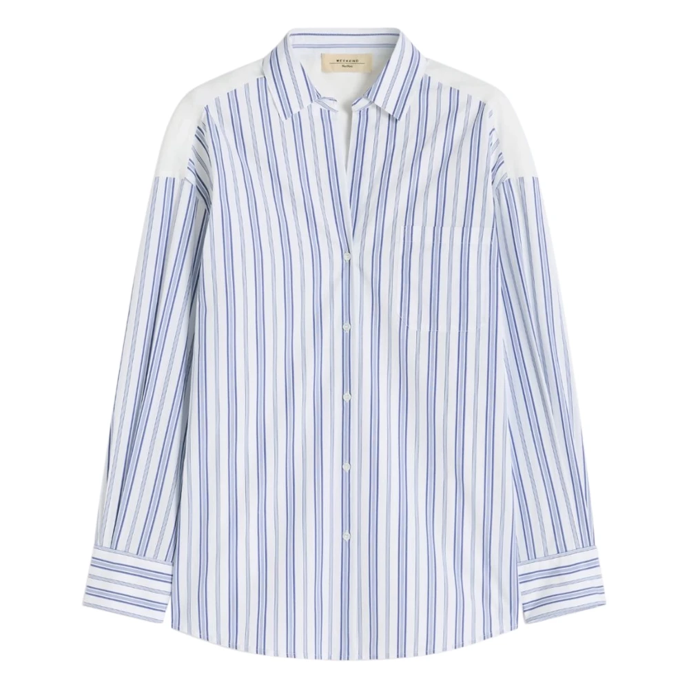 Max Mara Women's Blue Camicia - Shirts - M - Blouses & Shirts