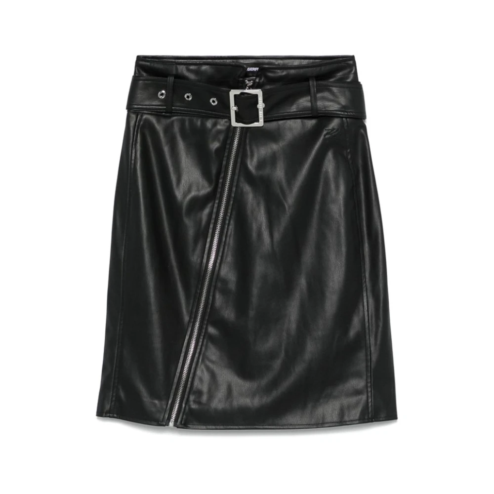 Karl Lagerfeld Hoge taille biker potloodrok Black Dames