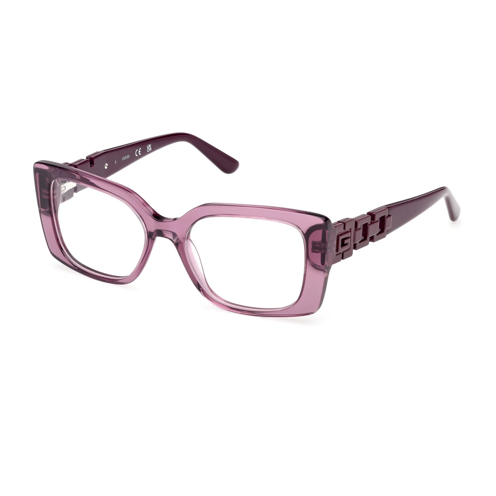 Guess Women's Purple Glasses, 51 Mm, Optical Glasses