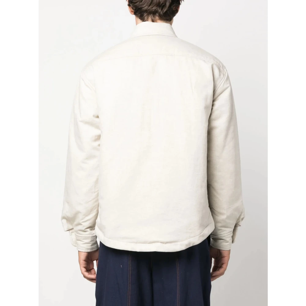 Jacquemus Artistieke Baker Shirt Upgrade Trendy Mode Beige Heren