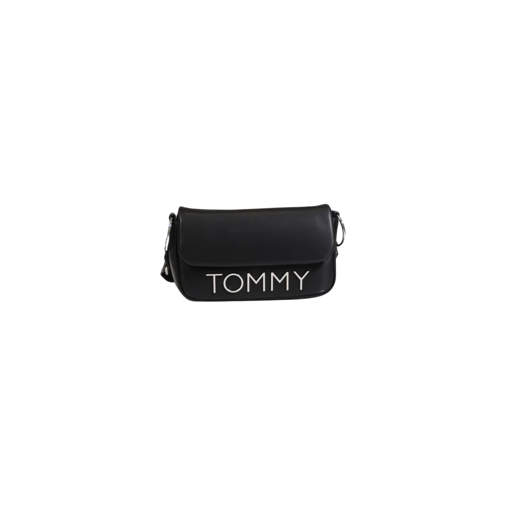 Tommy Hilfiger Stijlvolle Polyurethaan Handtas Dames Collectie Black Dames