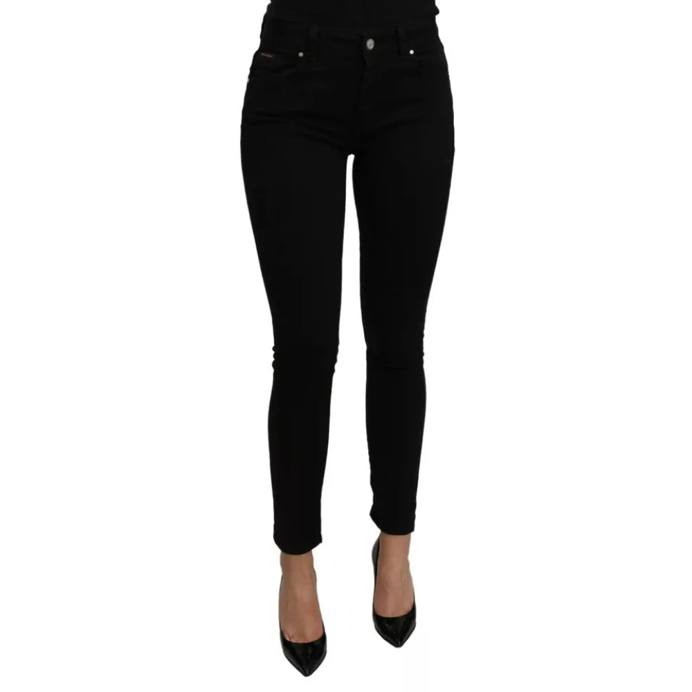 Dolce & Gabbana Women's Black Skinny Jeans,, Slim Denim Stretch Jeans 3XS