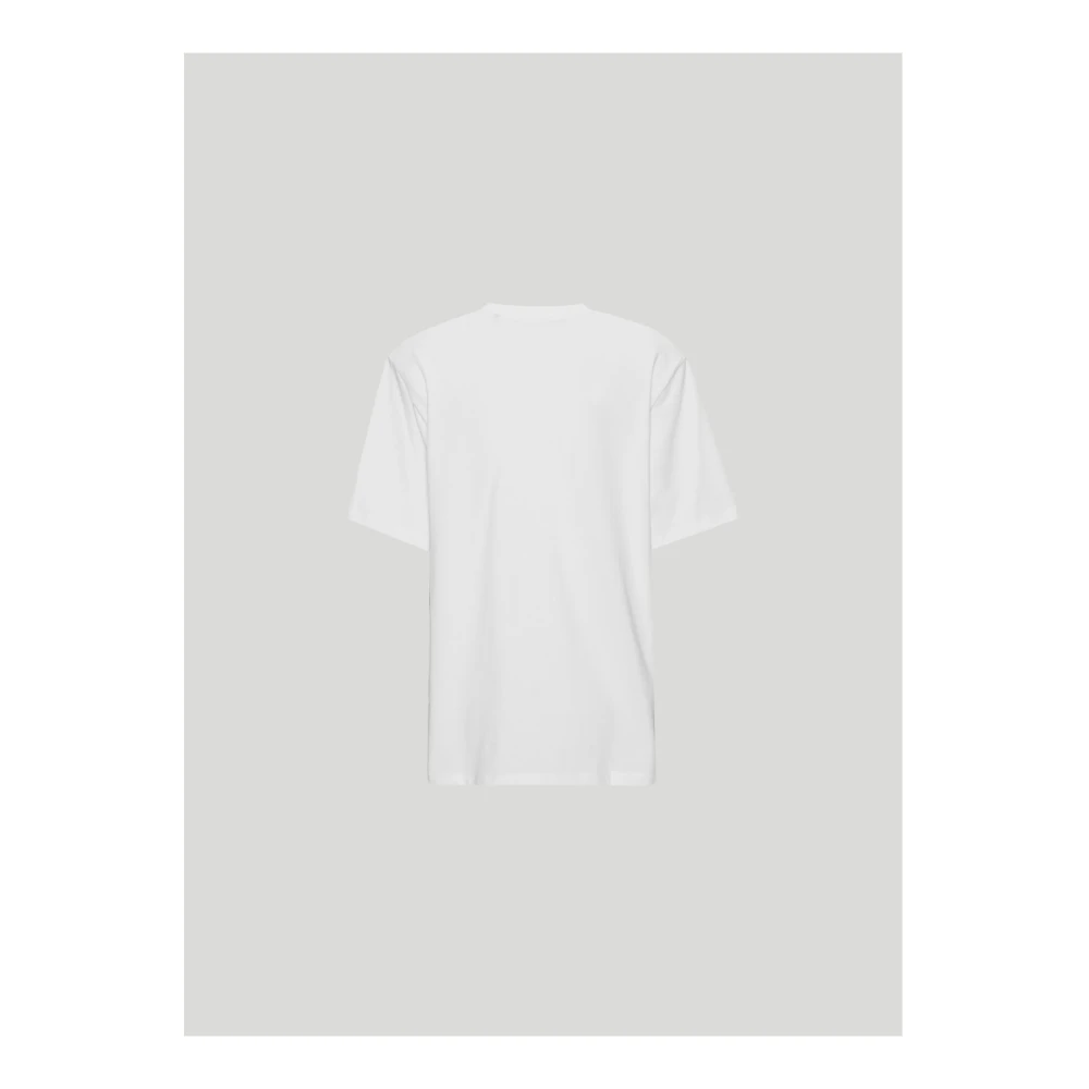 Rotate Birger Christensen Logo T-shirt voor vrouwen White Dames
