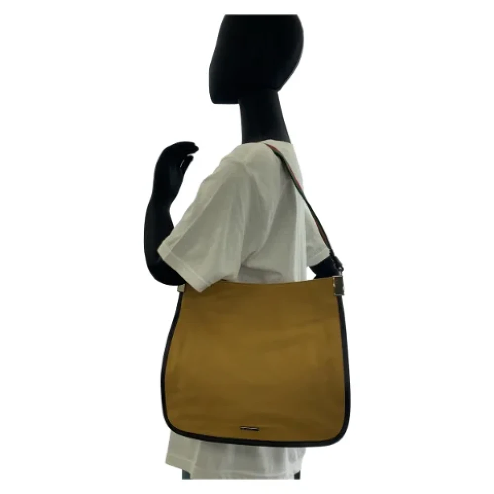 Gucci Vintage Pre-owned Canvas gucci-bags Beige Dames