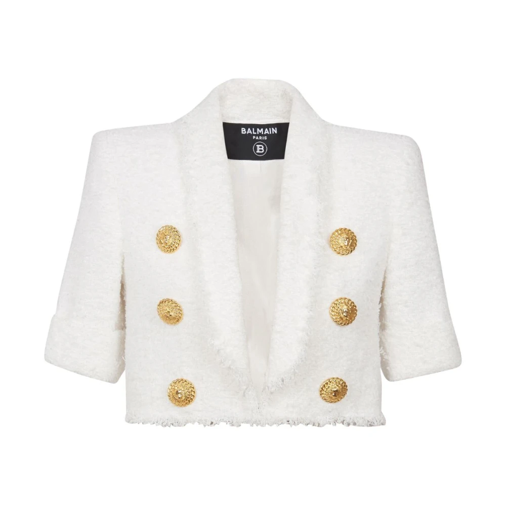 Balmain Wit dameskleding Aw24 White Dames