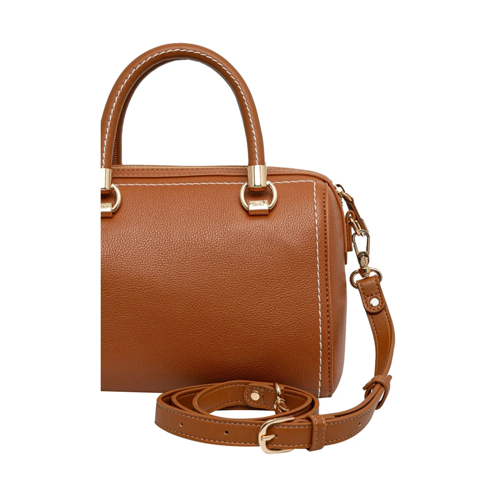 Liu Jo Bruine Shopper Tas met Gouden Details Brown Dames
