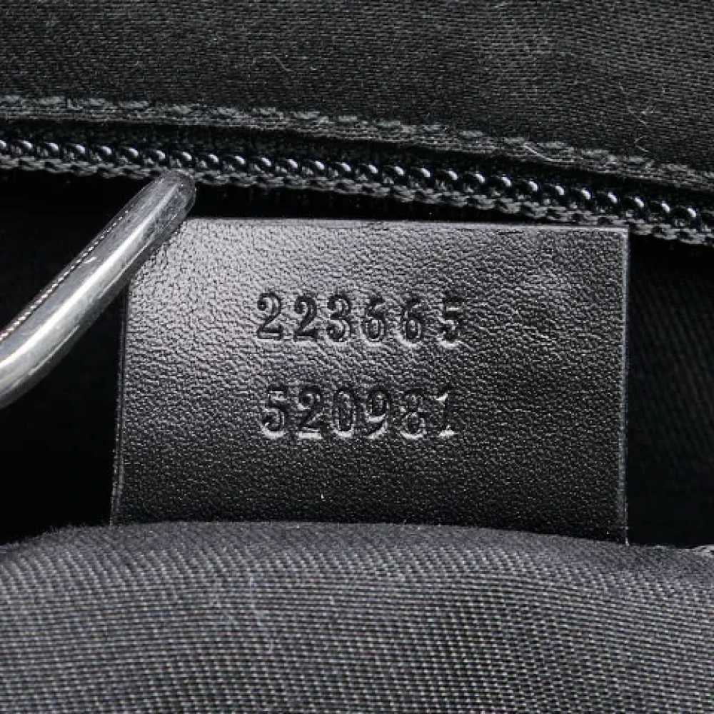 Gucci Vintage Pre-owned Leather crossbody-bags Black Dames