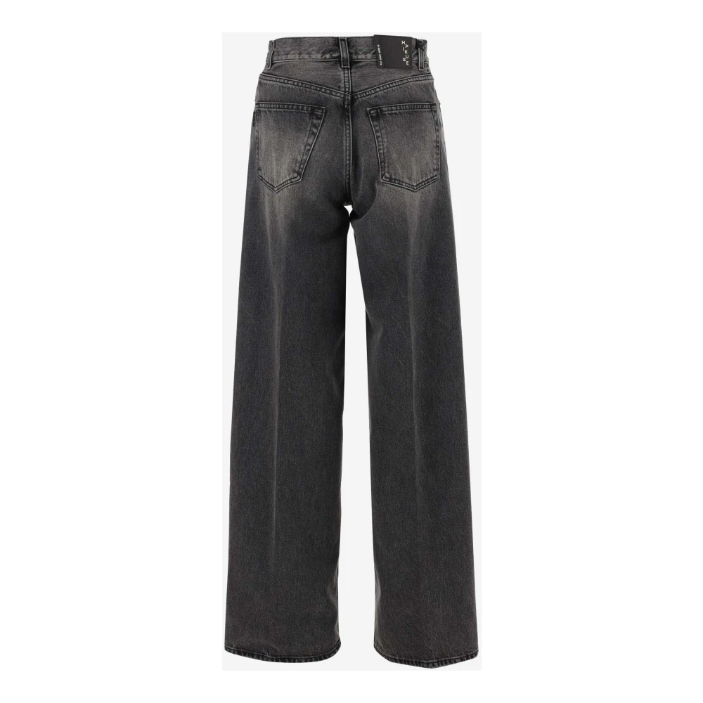 Haikure Zwarte Denim Wijde Pijp Jeans Gray Dames