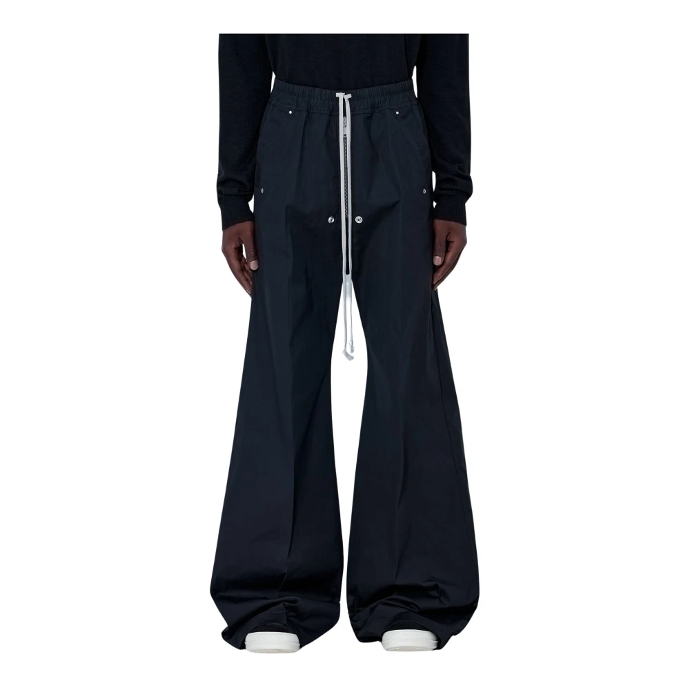 Rick Owens Wide Bela Pants - Man Pants Black It - 48 - Immagine 2