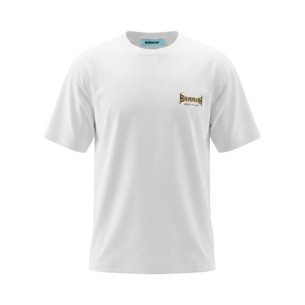 Barrow White Jersey T-Shirt - Male - T-Shirts - S - Tops