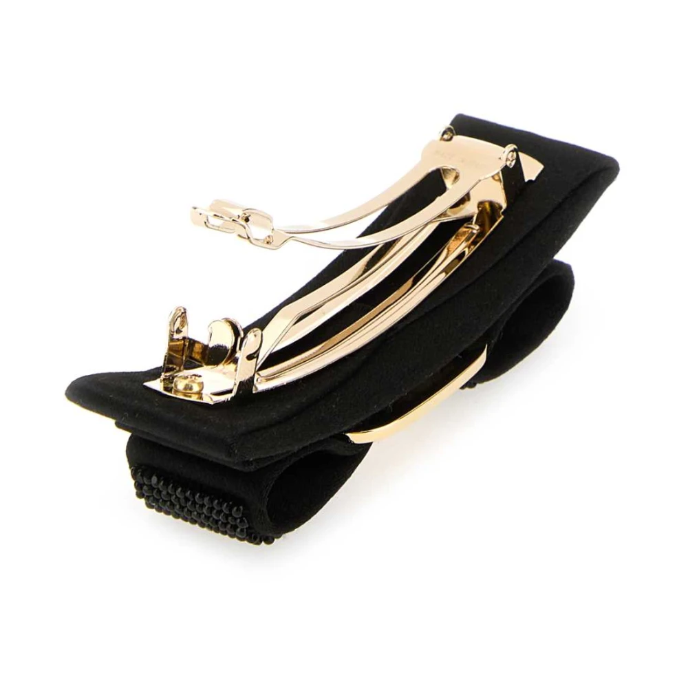 Salvatore Ferragamo Stoffen Haarklem in Zwart Black Dames
