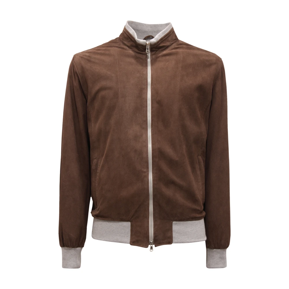 Jackets > Leather Jackets - - Barba - Modalova
