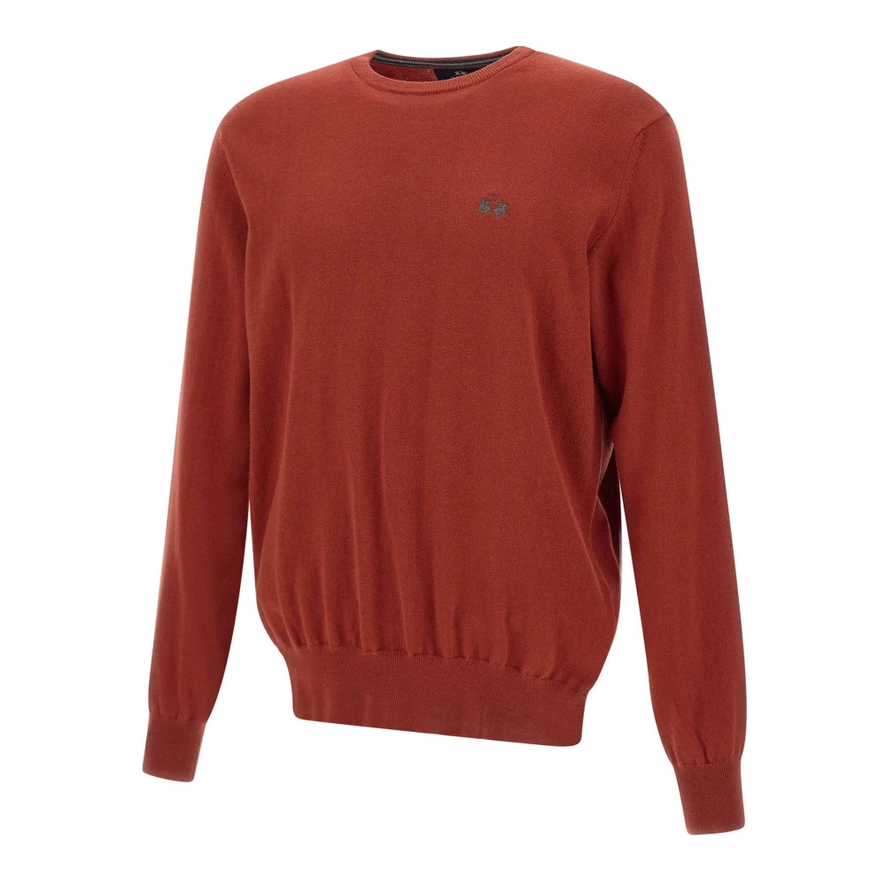 LA MARTINA Rode Heren Trui met Logo Red Heren