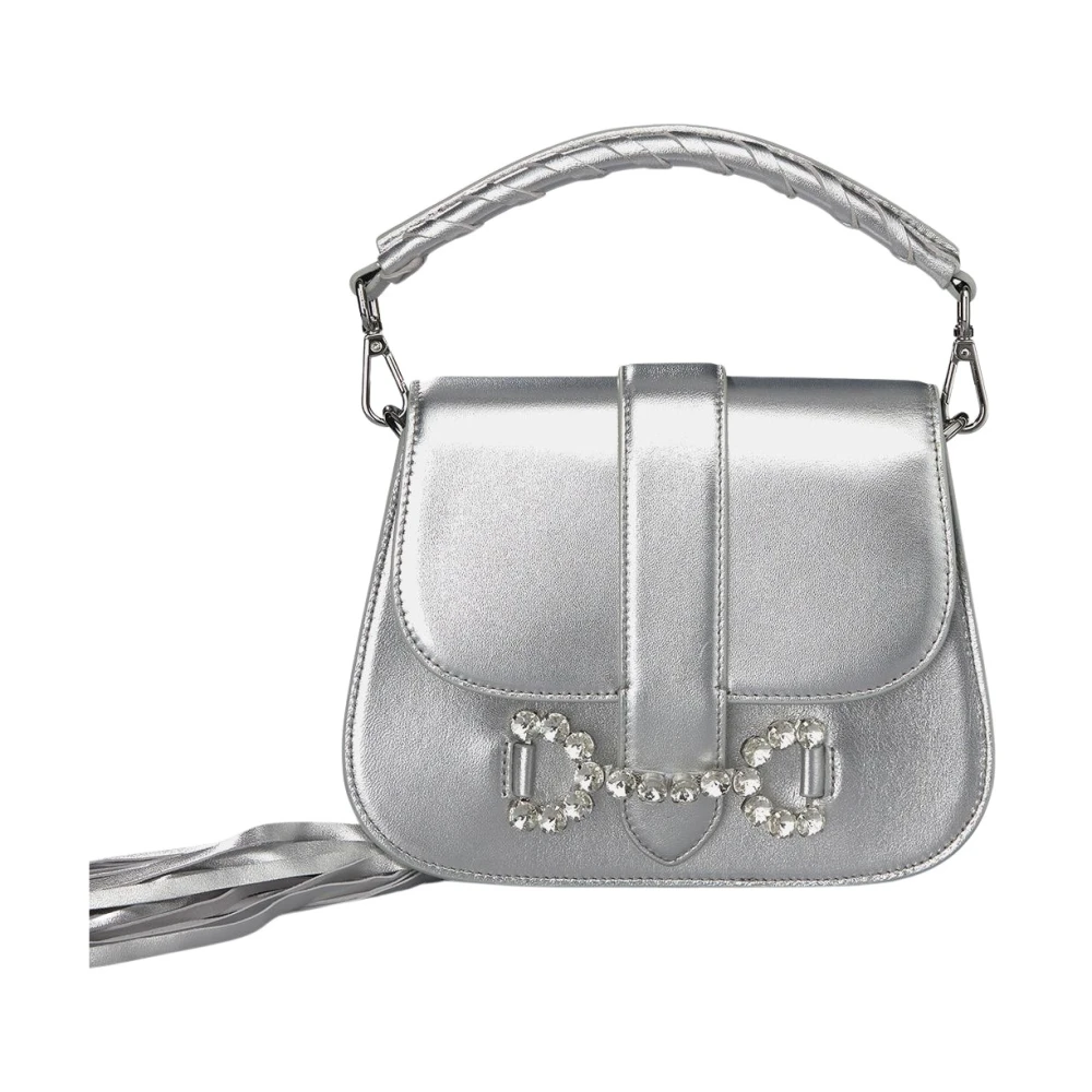 Alma en Pena Strass gesp clutch tas Gray Dames