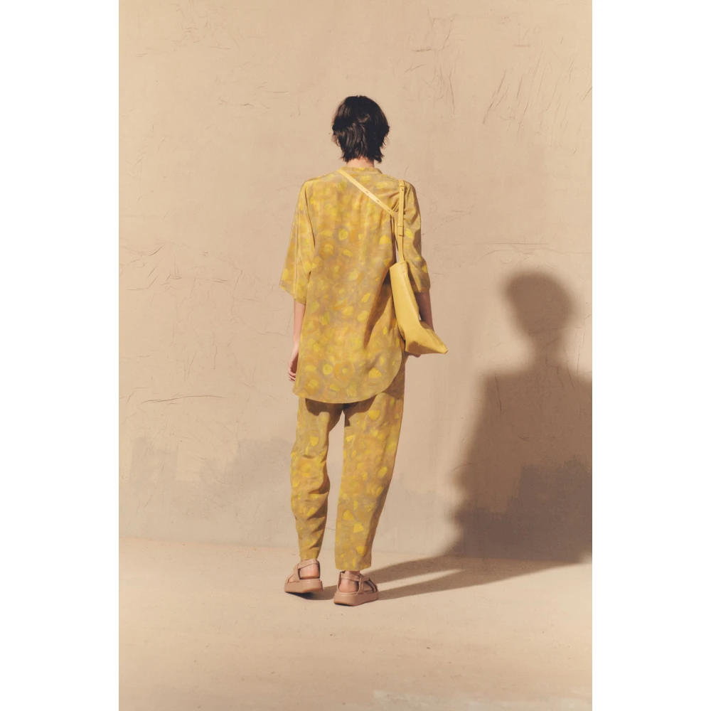 Cortana Oversized Zijden Shirt met Kimono Mouwen Multicolor Dames