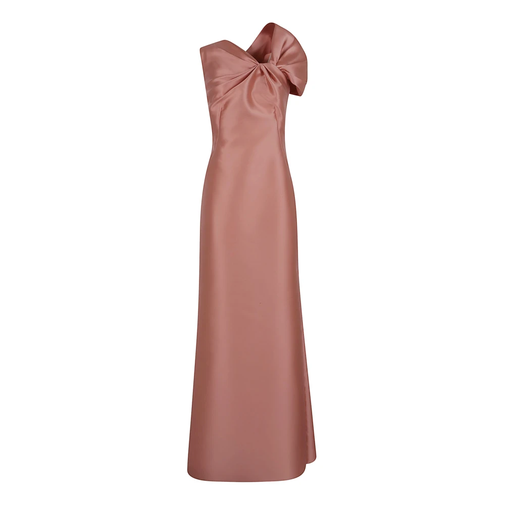Alberta Ferretti Women's Pink Gowns, L, Elegant Mikado Dress