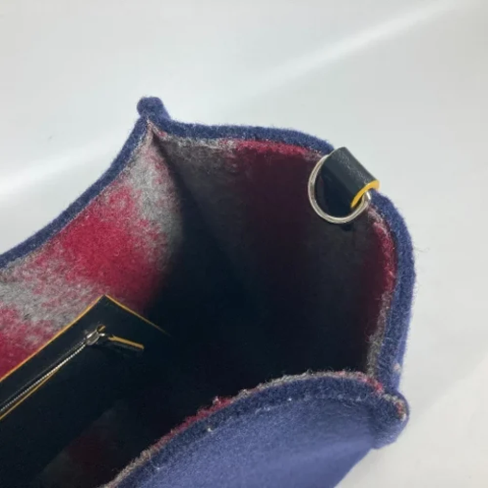 Fendi Vintage Pre-owned Wool fendi-bags Blue Dames