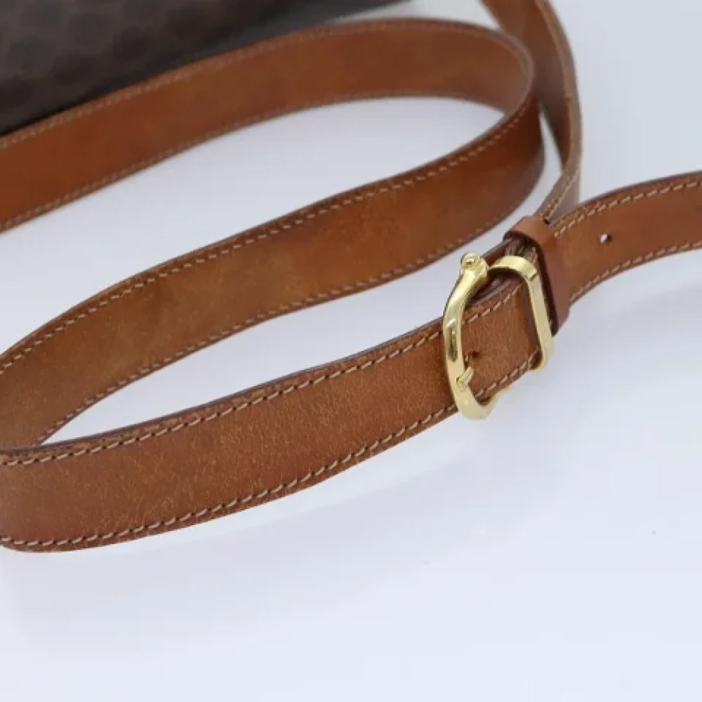 Celine Vintage Pre-owned Canvas shoulder-bags Brown Dames