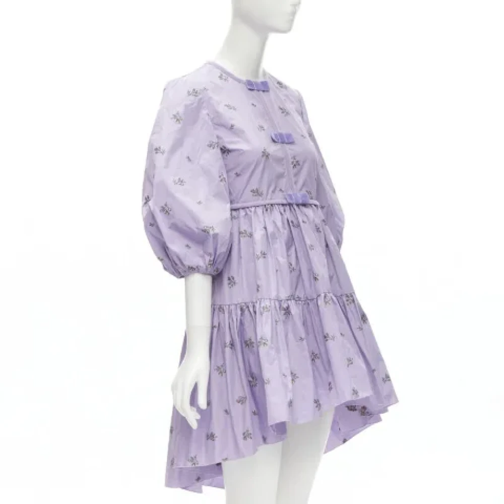 Valentino Vintage Pre-owned Polyester dresses Purple Dames