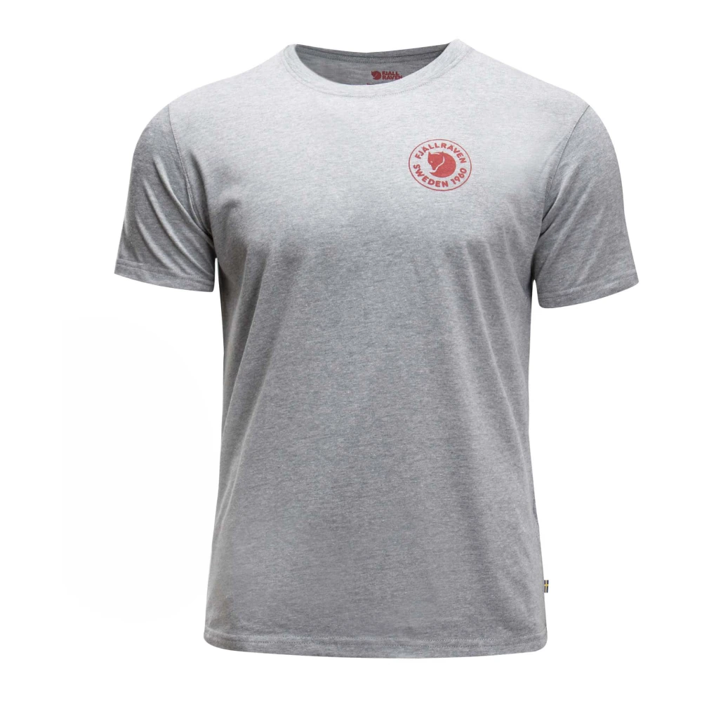Fjällräven Heren T-shirt met zichtbaar logo Gray Heren