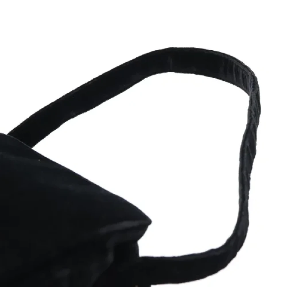 Prada Vintage Pre-owned Velvet prada-bags Black Dames