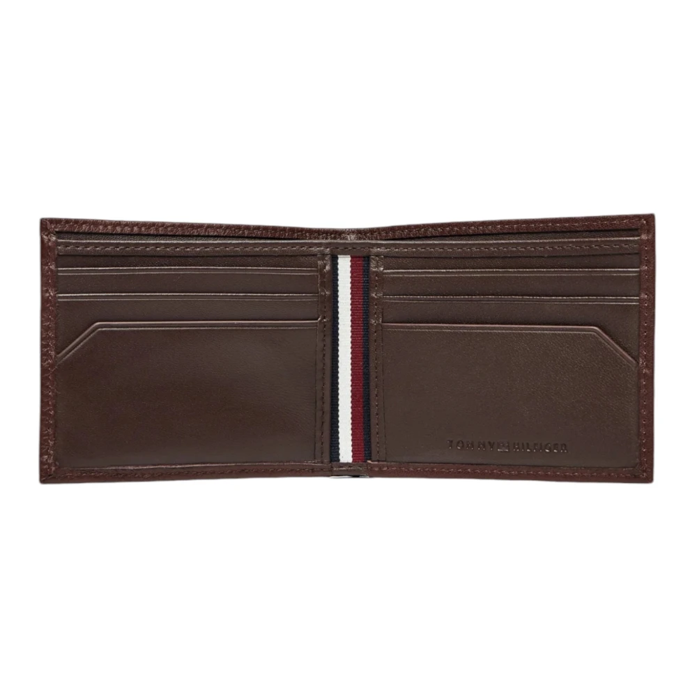 Tommy Hilfiger Bruin Leren Portemonnee Mannen Brown Heren