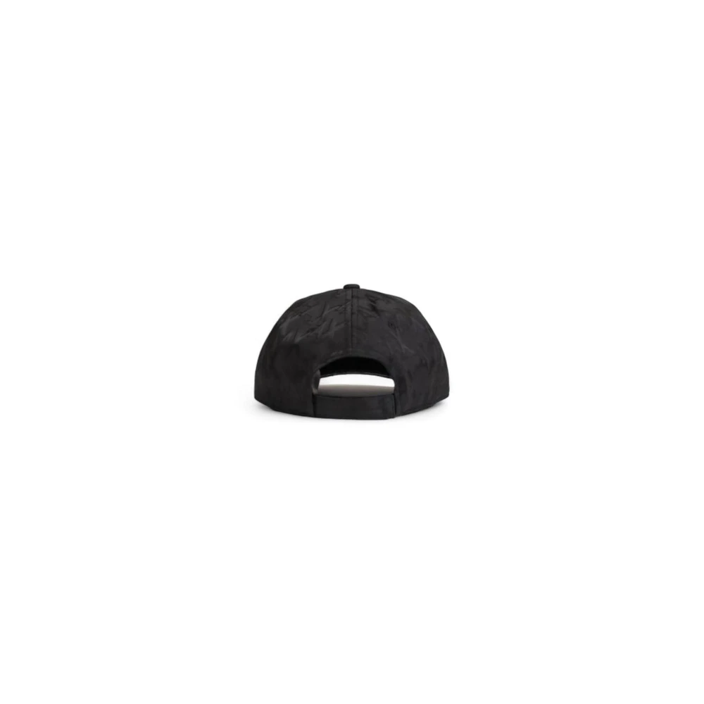 Armani Exchange Zwarte polyester hoeden en petten Black Heren