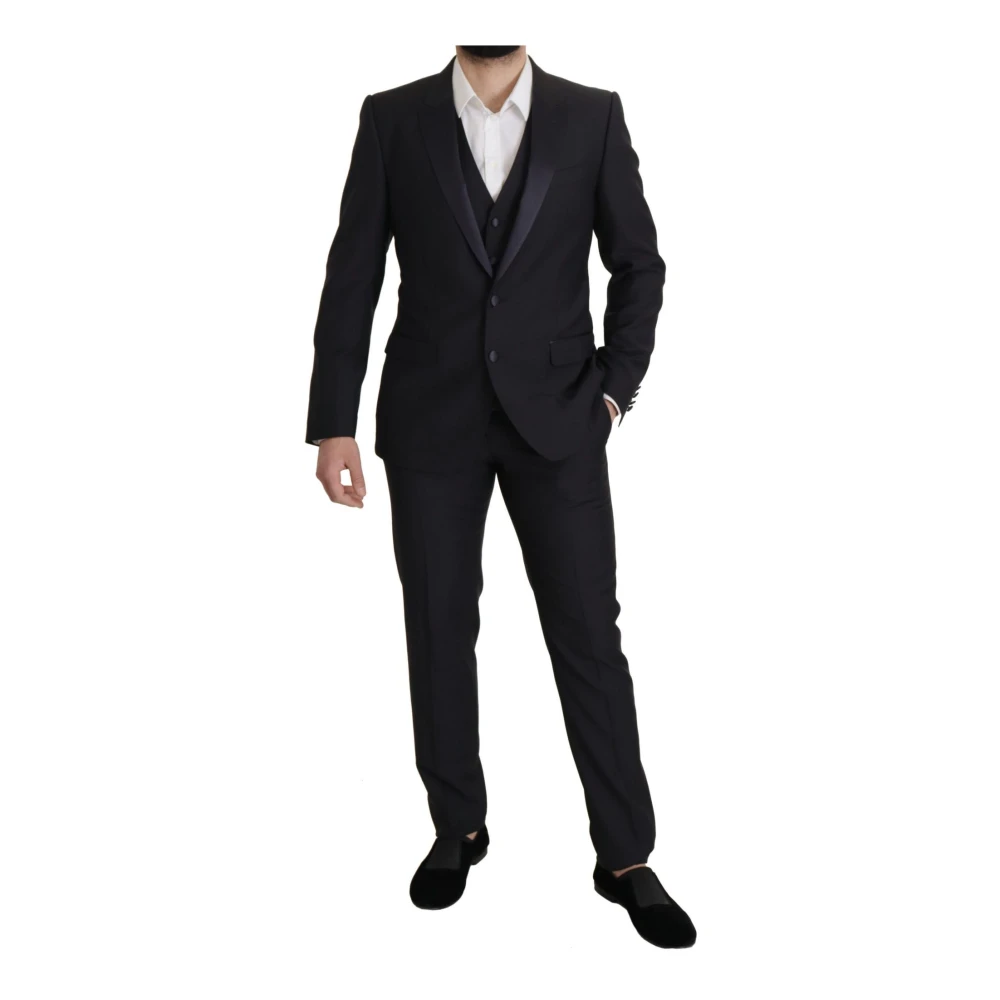 Dolce & Gabbana Klassiek Fit Pak Zwart Black Heren
